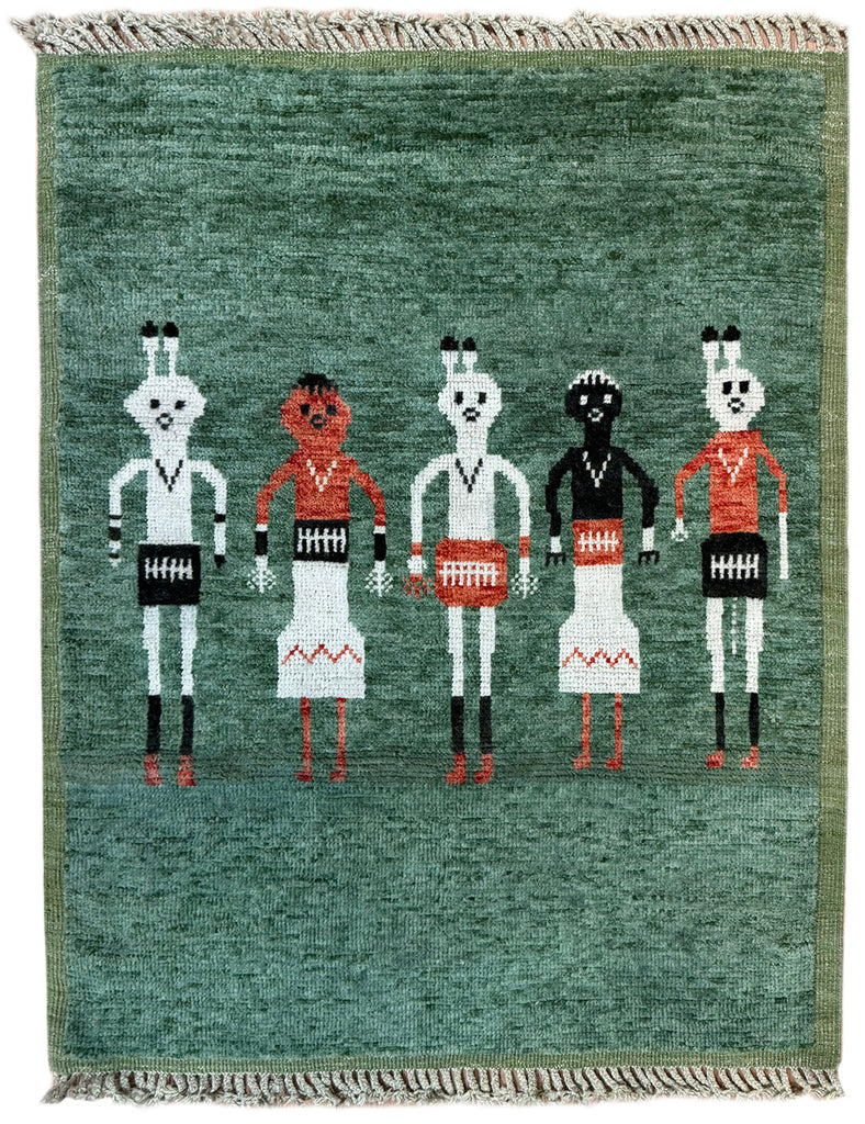 Nomadic Afghan Rug | 170cm x 133cm | Emma Mellor Handmade Rugs