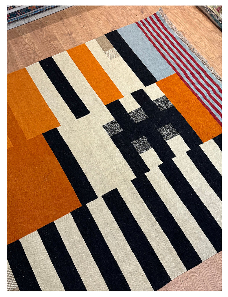 Bauhaus Rug | 310cm x 198cm | Contemporary Kilim | Emma Mellor Rugs