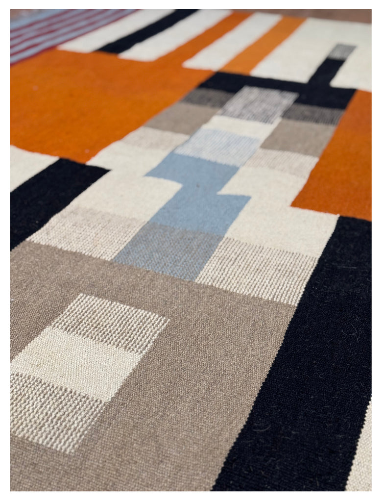 Bauhaus Rug | 310cm x 198cm | Contemporary Kilim | Emma Mellor Rugs