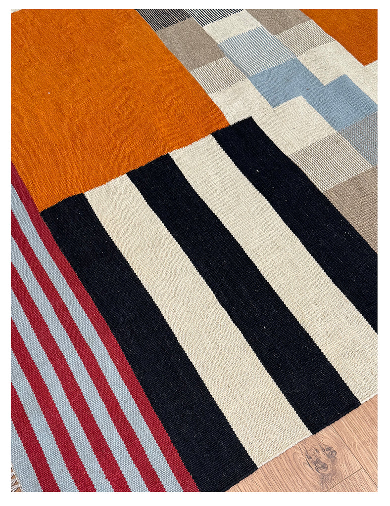Bauhaus Rug | 310cm x 198cm | Contemporary Kilim | Emma Mellor Rugs