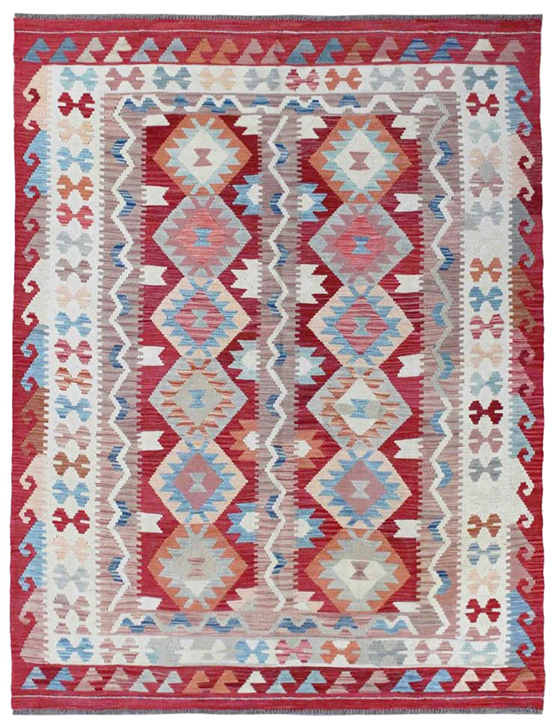 Kilim Rug | 251cm x 176cm | Chalk Kilim Rug | Emma Mellor Rugs London