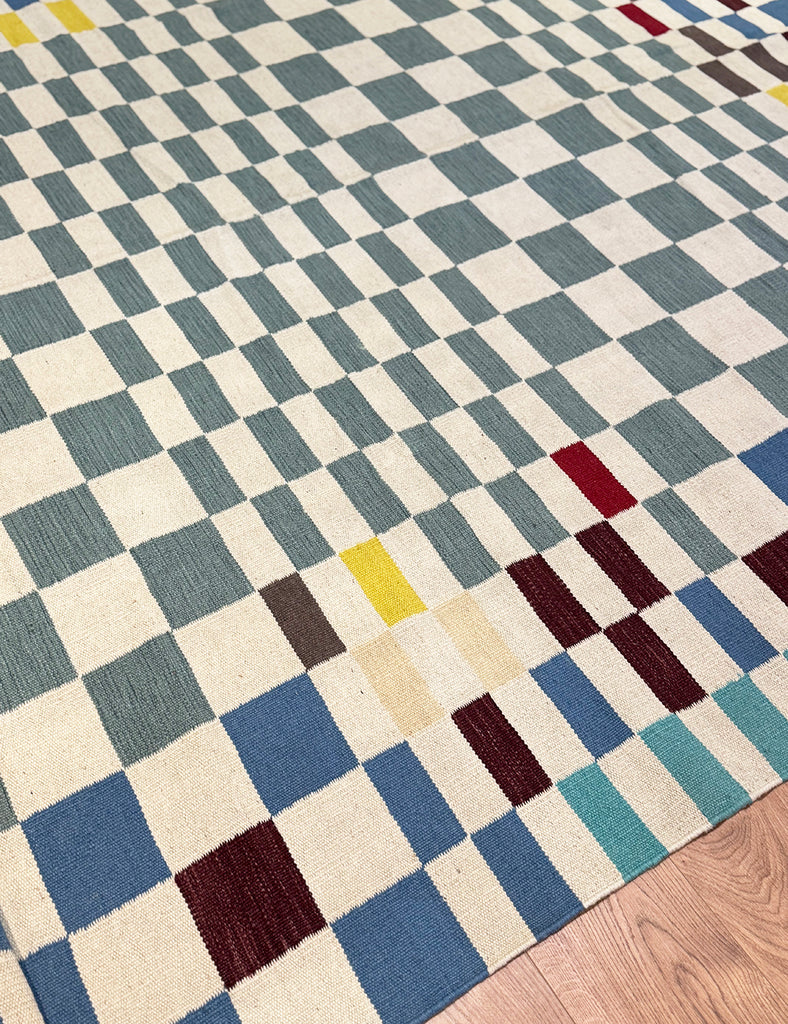 Scandinavian Design Ingaborg Kilim | 300cm x 250cm | Emma Mellor Rugs