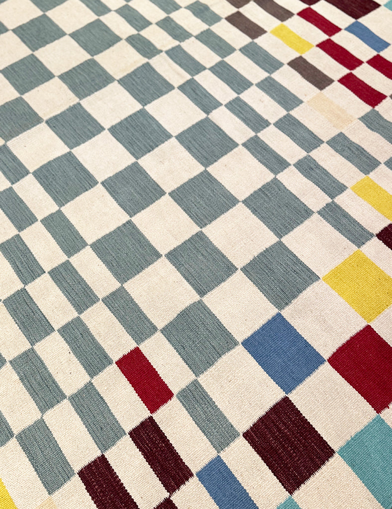 Scandinavian Design Ingaborg Kilim | 300cm x 250cm | Emma Mellor Rugs