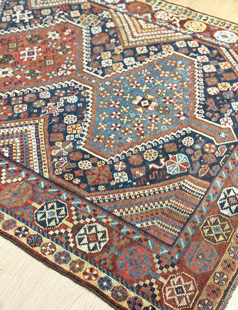 Khamseh Rug | 229cm x 152cm | Antique Rugs | Emma Mellor Handmade Rugs