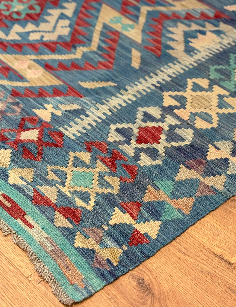 Kilim Rug | 239cm x 184cm | Chalk Kilim Rug | Emma Mellor Rugs London