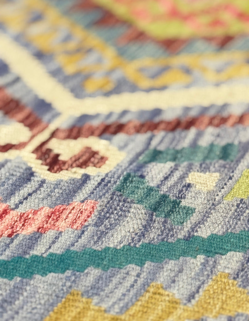 Kilim Rug | 200cm x 159cm | Chalk Kilim Rug | Emma Mellor Rugs London