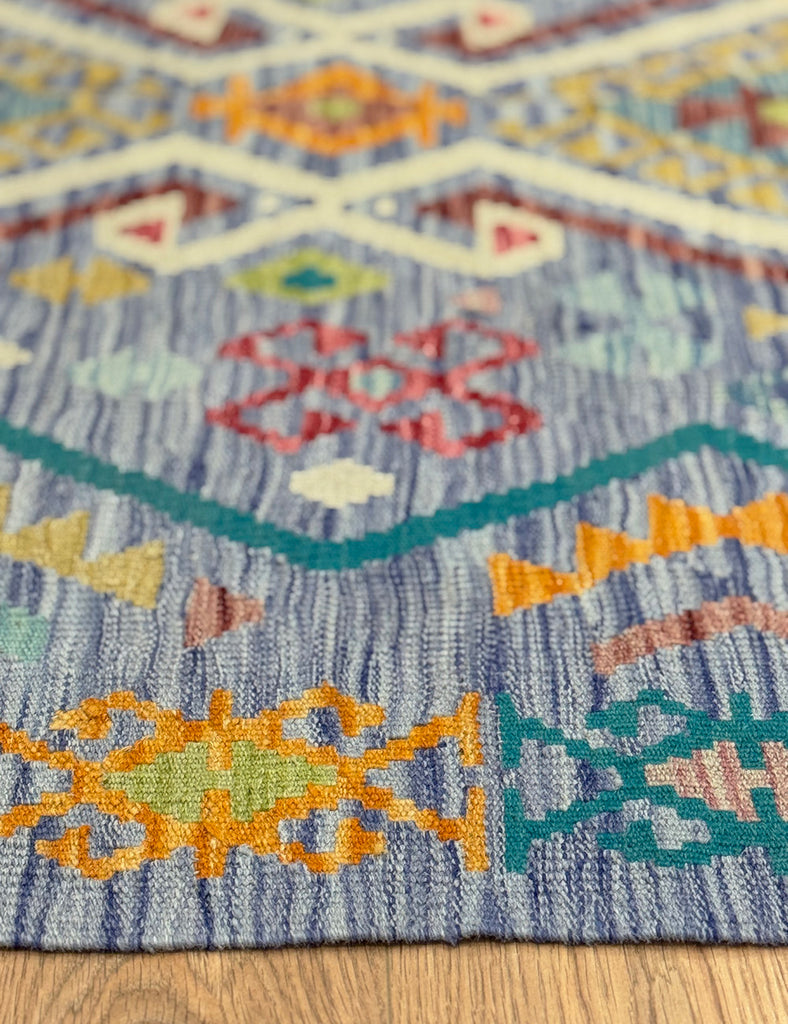 Kilim Rug | 200cm x 159cm | Chalk Kilim Rug | Emma Mellor Rugs London