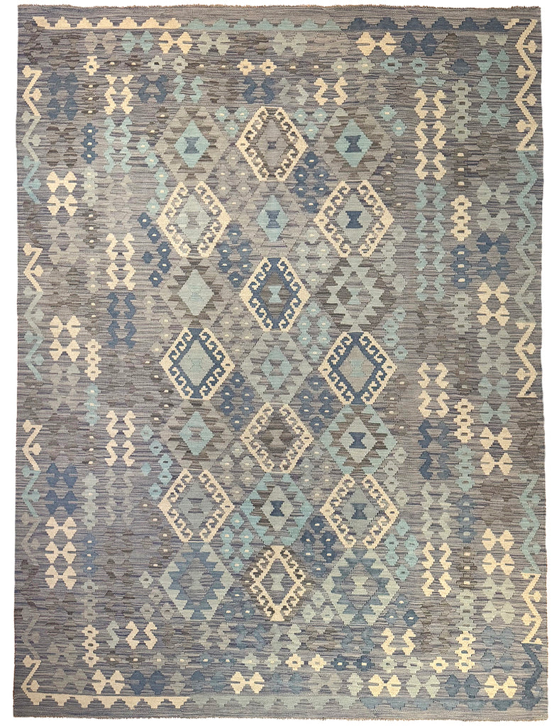 Kilim Rug | 283cm x 203cm | Chalk Kilim Rug | Emma Mellor Rugs London
