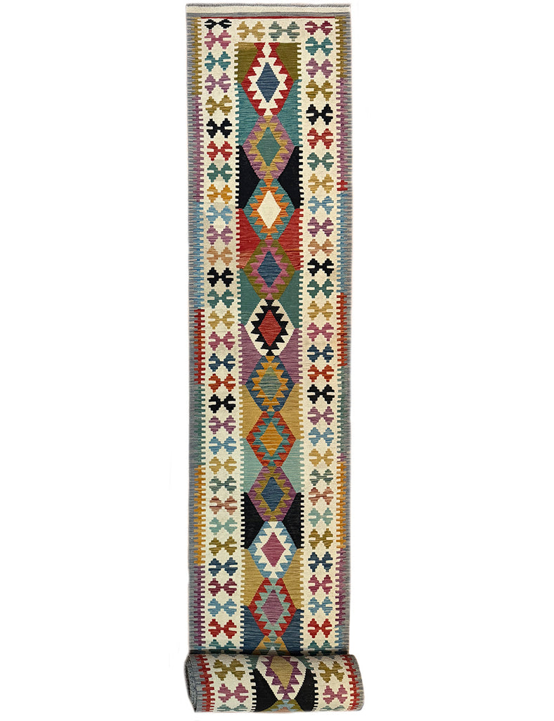 Extra Long Kilim Runner | 1152cm x 85cm | Emma Mellor Handmade Rugs