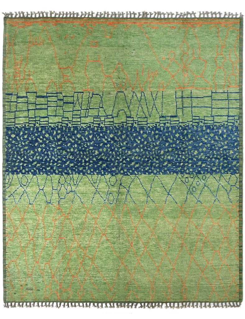 Nomadic Afghan Rug - 301cm x 250cm | Contemporary | Emma Mellor Rugs