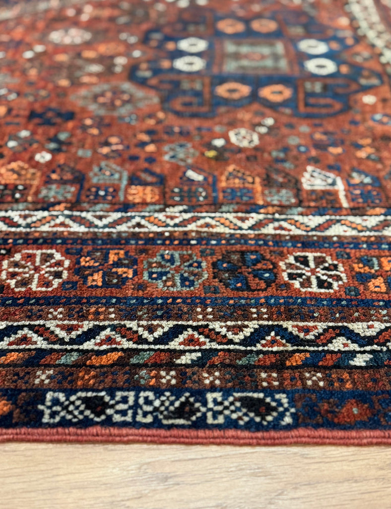 Qashqai Rug | 196cm x 173cm | Antique Rugs | Emma Mellor Handmade Rugs