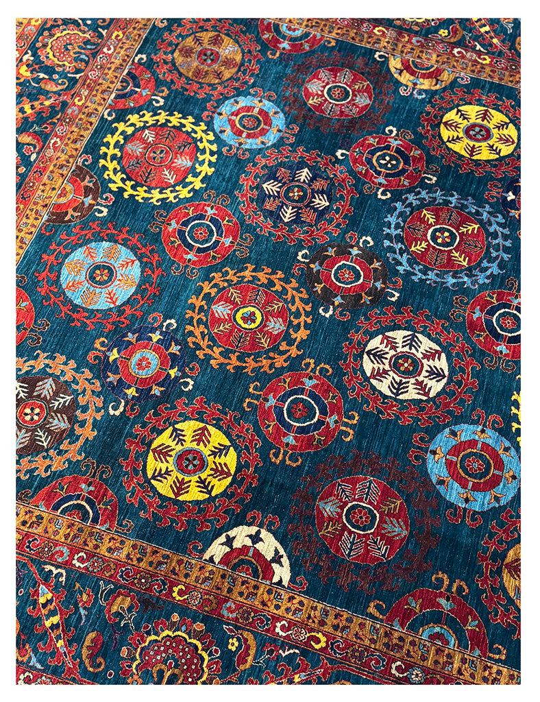 Suzani Rug | 365cm x 270cm | Large Rugs | Emma Mellor Handmade Rugs