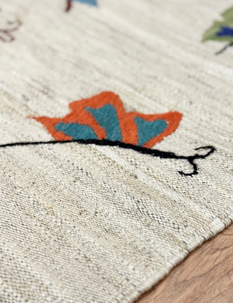 Suzani Rug | 134cm x 82cm | Papillon Rugs | Emma Mellor Handmade Rugs