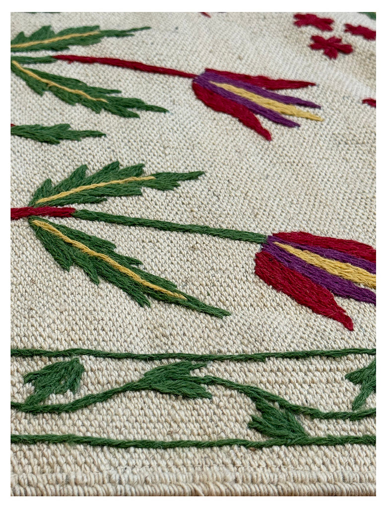 Tulip Suzani Rug | 183cm x 63cm | Suzani Rugs | Emma Mellor Rugs