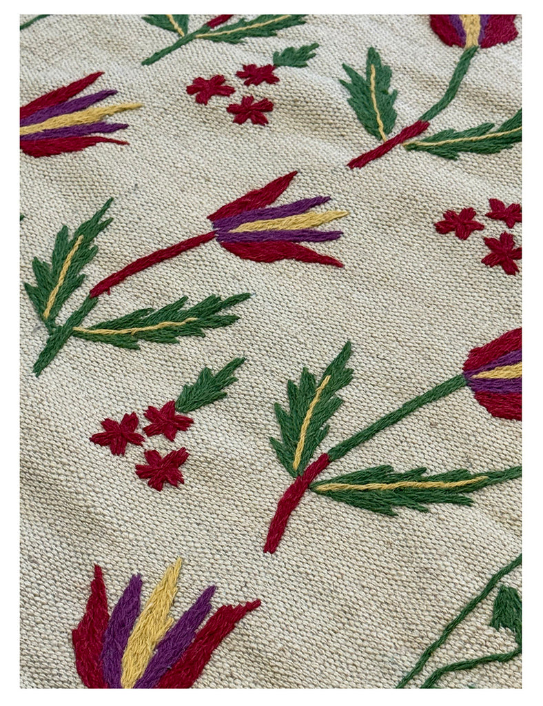 Tulip Suzani Rug | 183cm x 63cm | Suzani Rugs | Emma Mellor Rugs