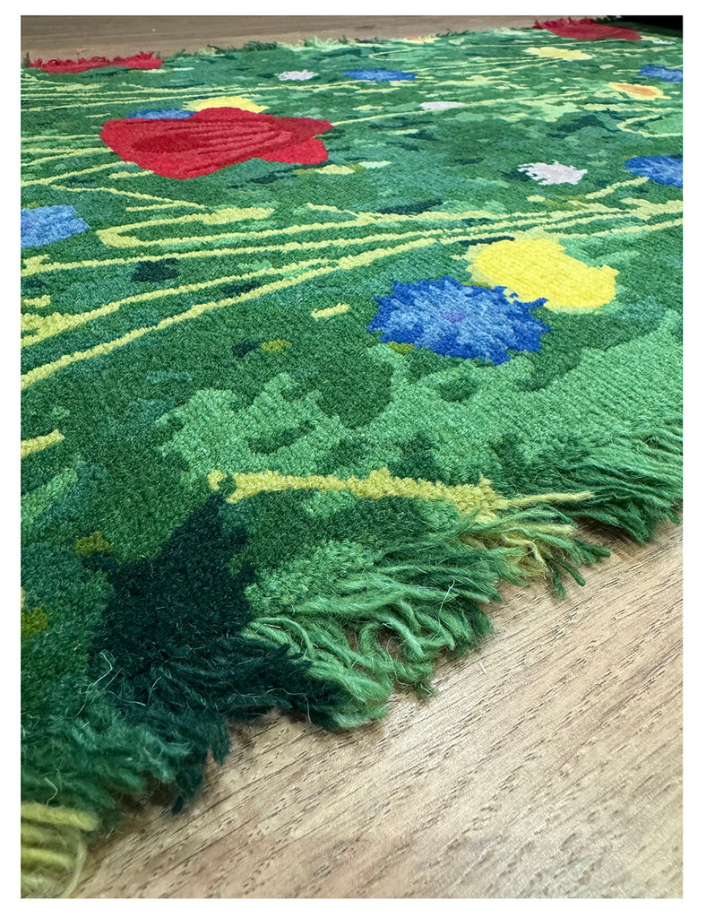 Handknotted Meadow Runner | 750cm x 60cm | Emma Mellor Handmade Rugs