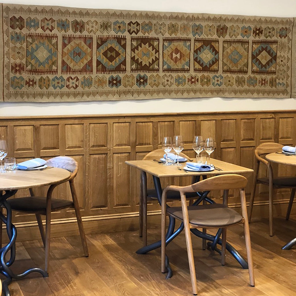 RECENT PROJECTS - ROOTS RESTAURANT - EMMA MELLOR HANDMADE RUGS