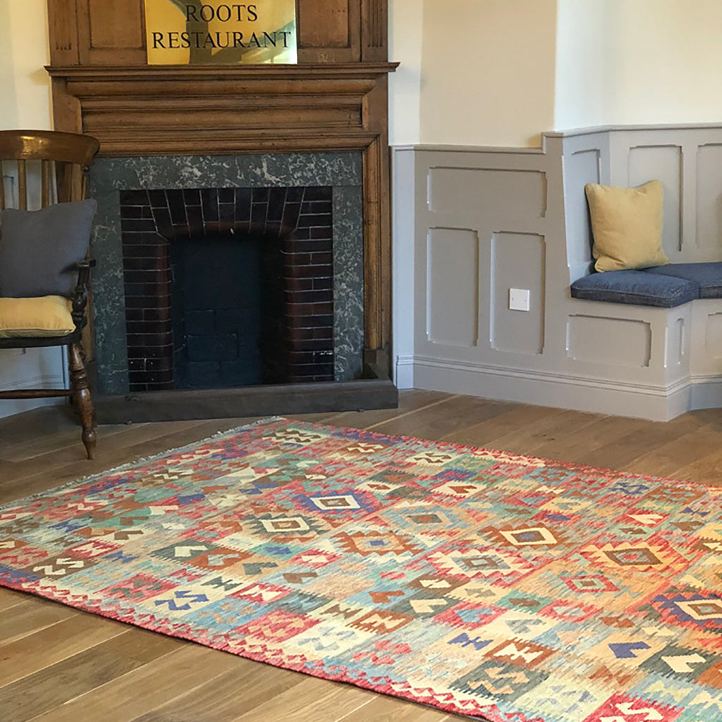 RECENT PROJECTS - ROOTS RESTAURANT - EMMA MELLOR HANDMADE RUGS