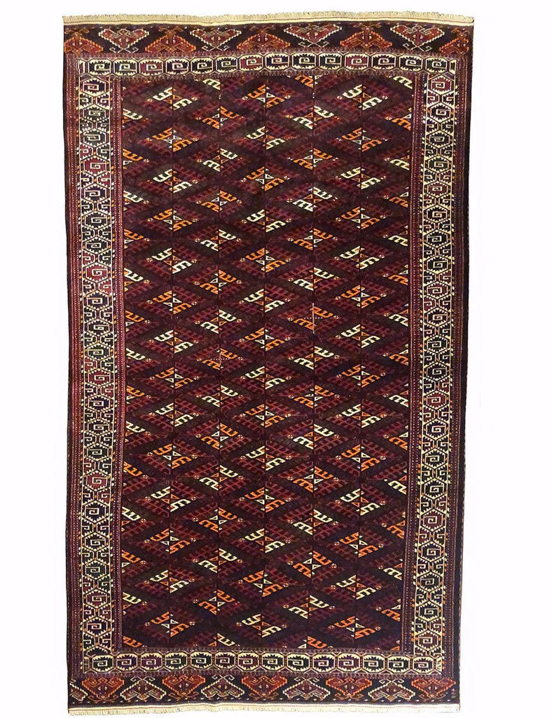 Antique Tekke Turkoman - 335cm x 197cm (11' x 6'6) - Antique carpets - HANDMADE RUG COMPANY