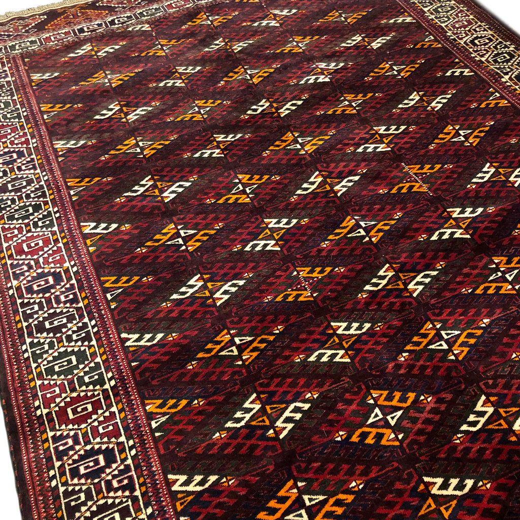 Antique Tekke Turkoman - 335cm x 197cm (11' x 6'6) - Antique carpets - HANDMADE RUG COMPANY