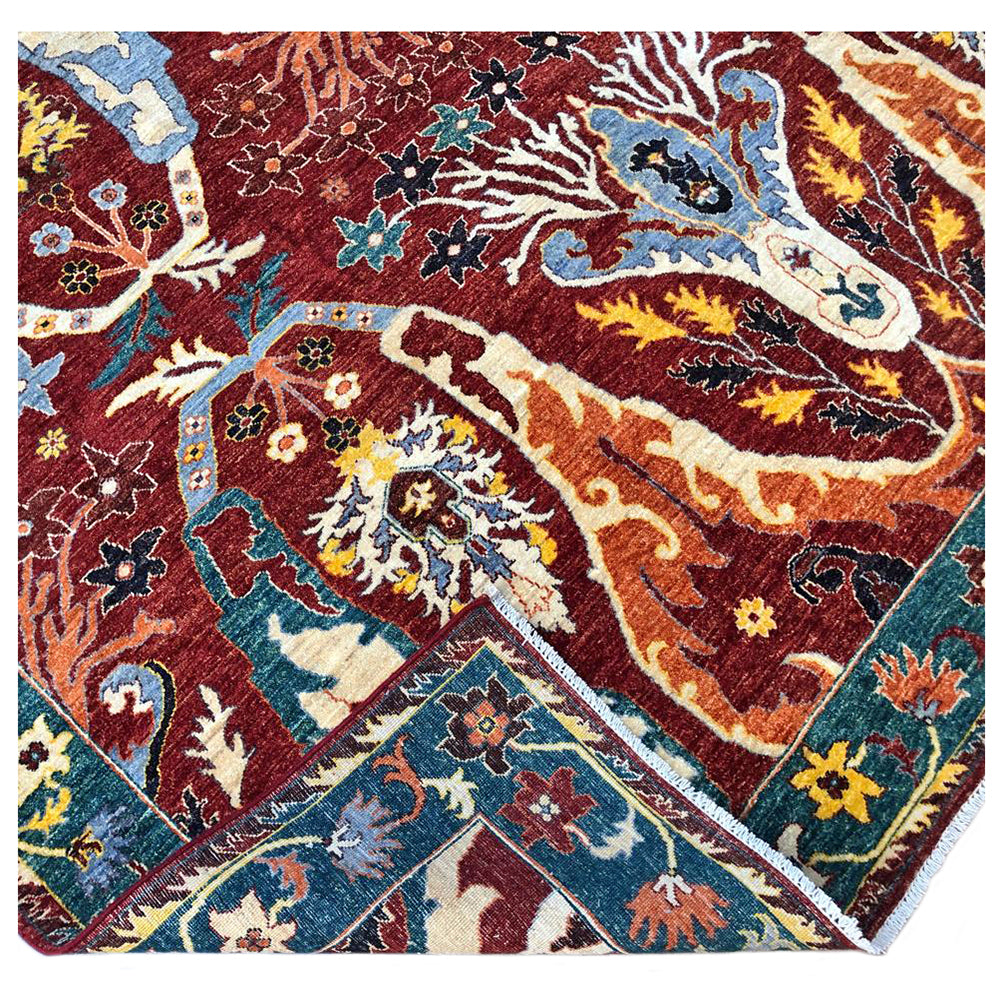 ARTS AND CRAFTS - 369cm x 277cm (12'2 x 9'1) - TRADITIONAL ARTS AND CRAFT RUGS - COMPANY : Emma Mellor Handmade Rugs London