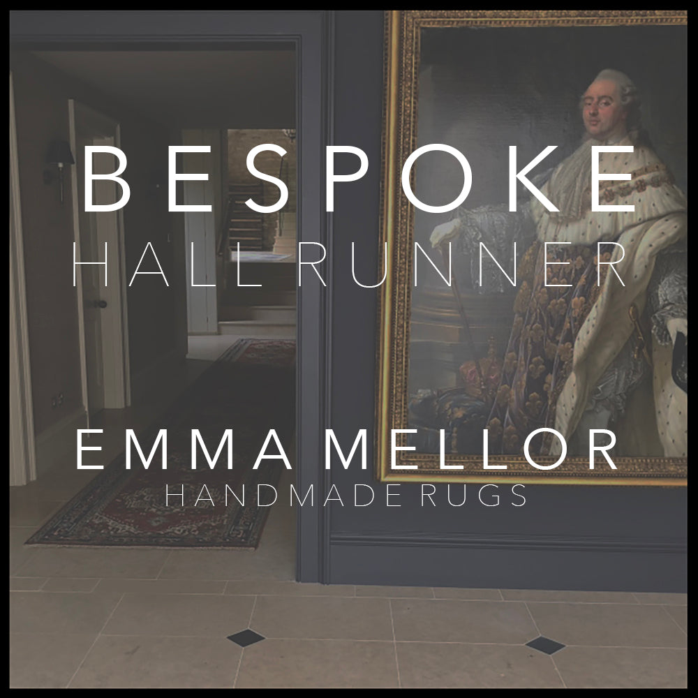 RECENT PROJECTS - BESPOKE 10m (33') HALL RUNNER - EMMA MELLOR HANDMADE RUGS