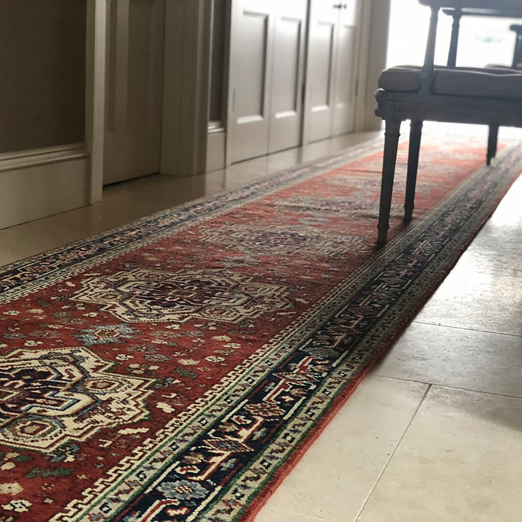 RECENT PROJECTS - BESPOKE 10m (33') HALL RUNNER - EMMA MELLOR HANDMADE RUGS