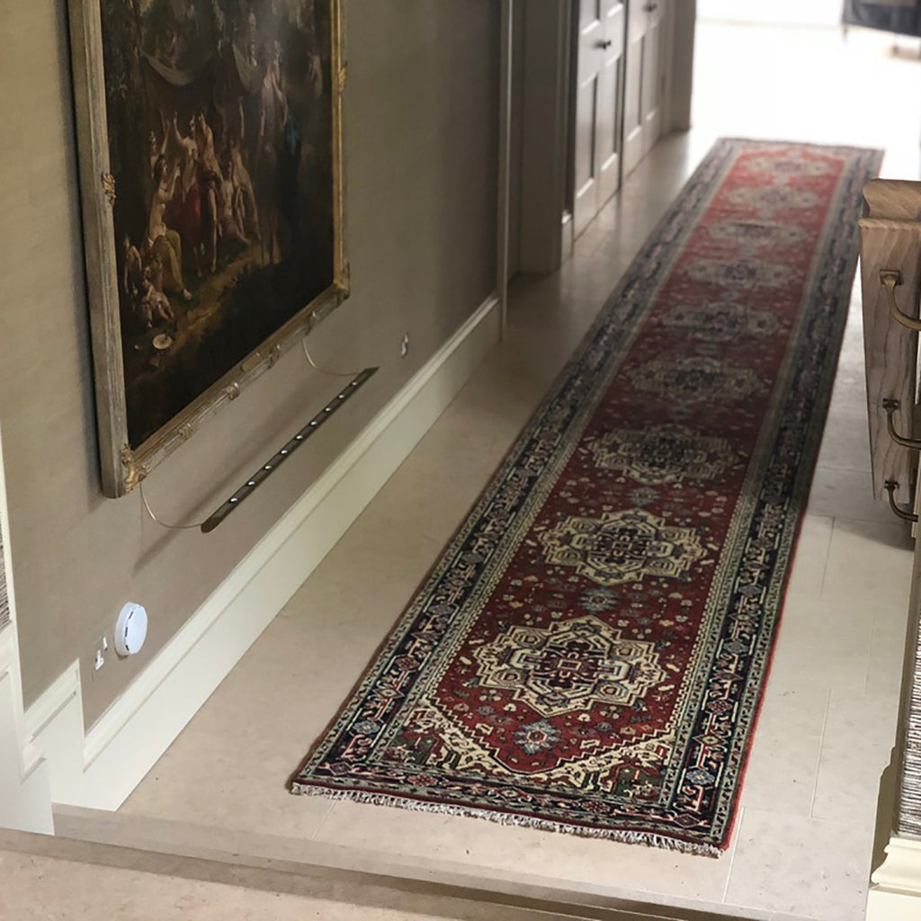 RECENT PROJECTS - BESPOKE 10m (33') HALL RUNNER - EMMA MELLOR HANDMADE RUGS