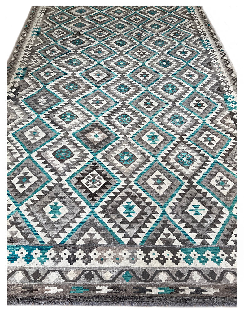 Chalk Kilim Rug | 400cm x 219cm | Kilims | Emma Mellor Handmade Rugs