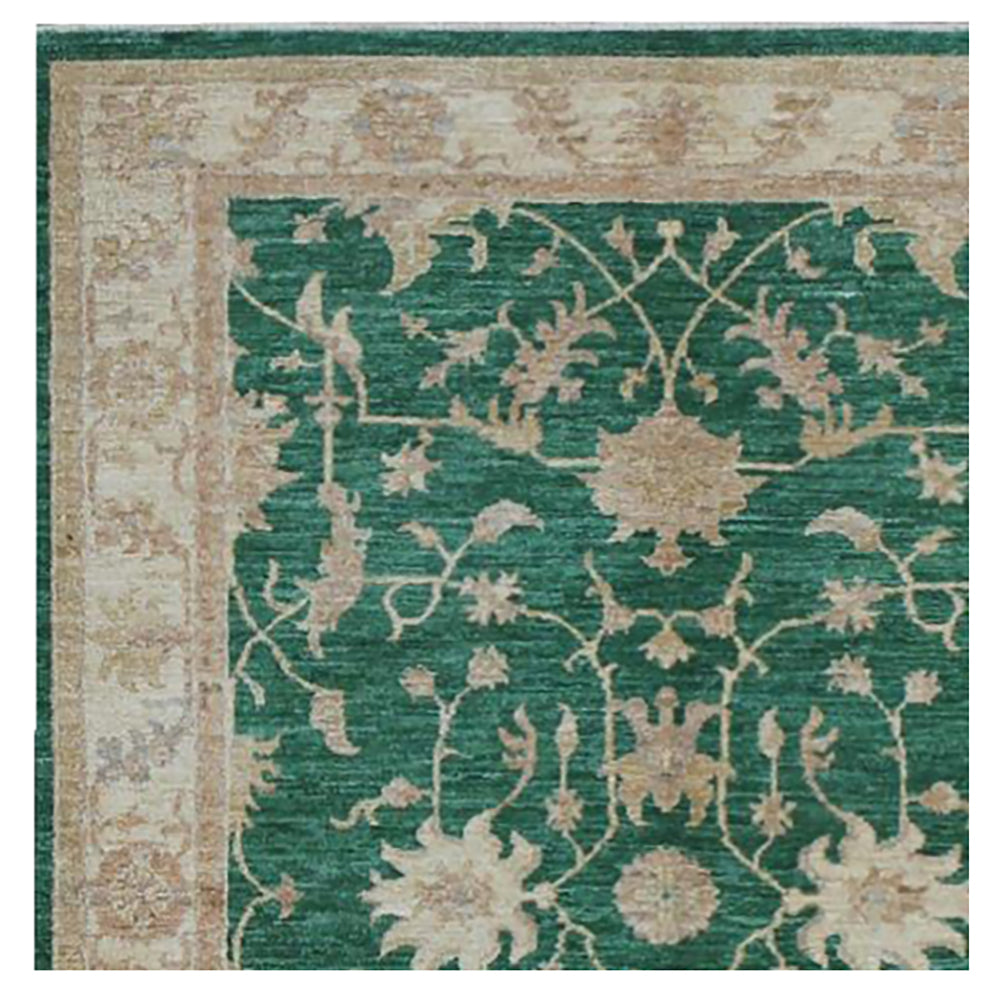 Jade Green Farahan Rug | Farahan Rug Collection | Emma Mellor Handmade Rugs and Kilims