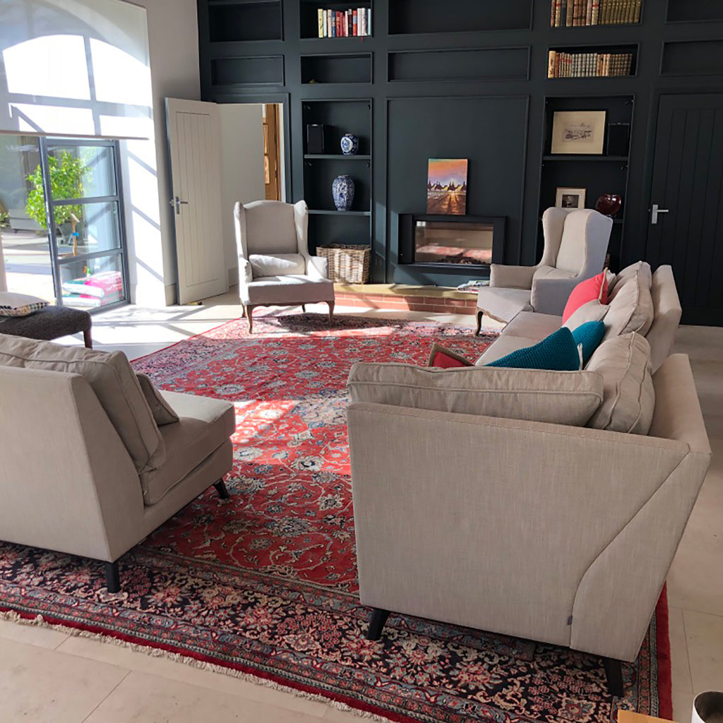 This is a handmade Persian Sarough rug from The Handmade Rug Company