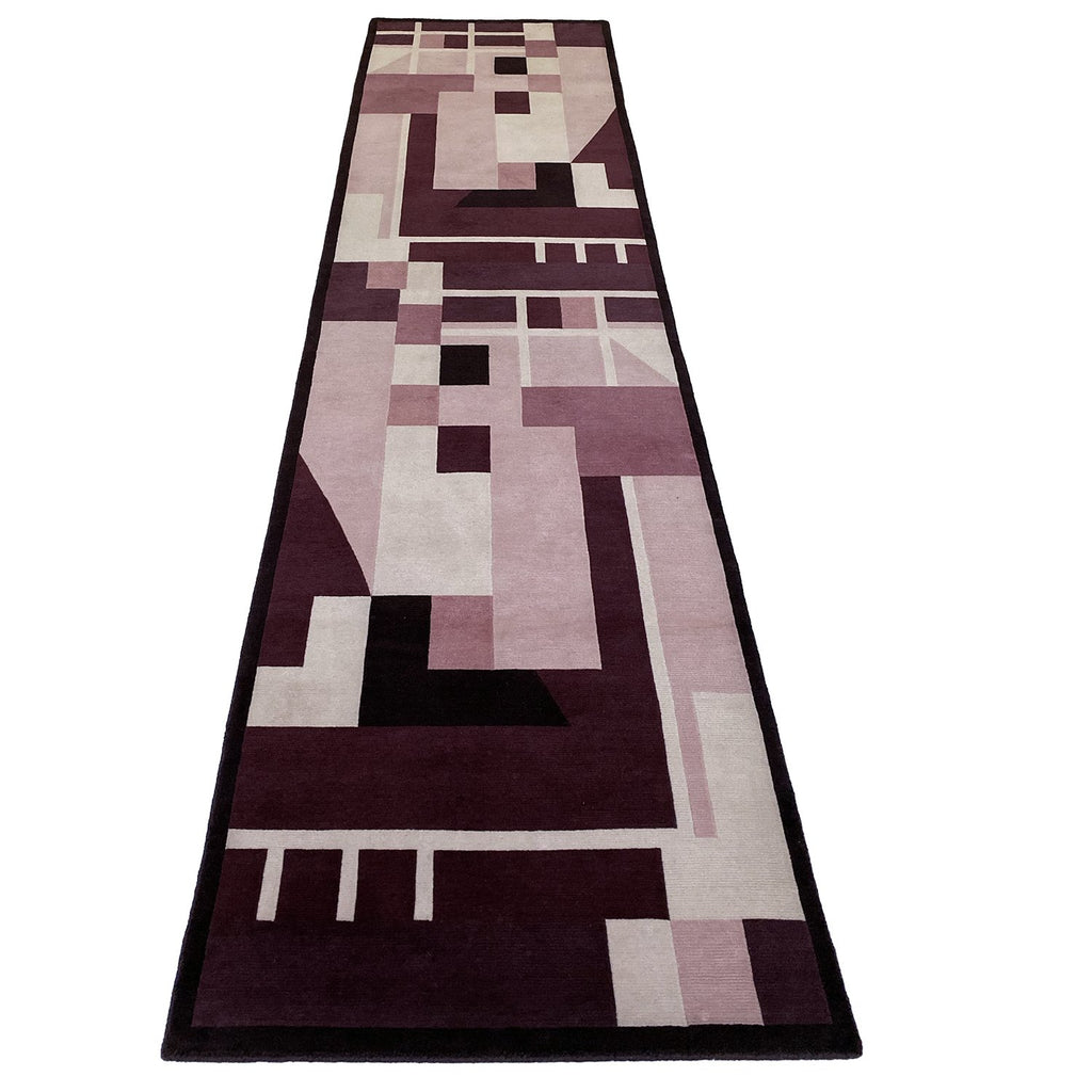 MODERNIST RUNNER BY MALLABON FOR THE HANDMADE RUG COMPANY - 300cm x 75cm (10' x 2'6) - HALL RUNNER COLLECTION