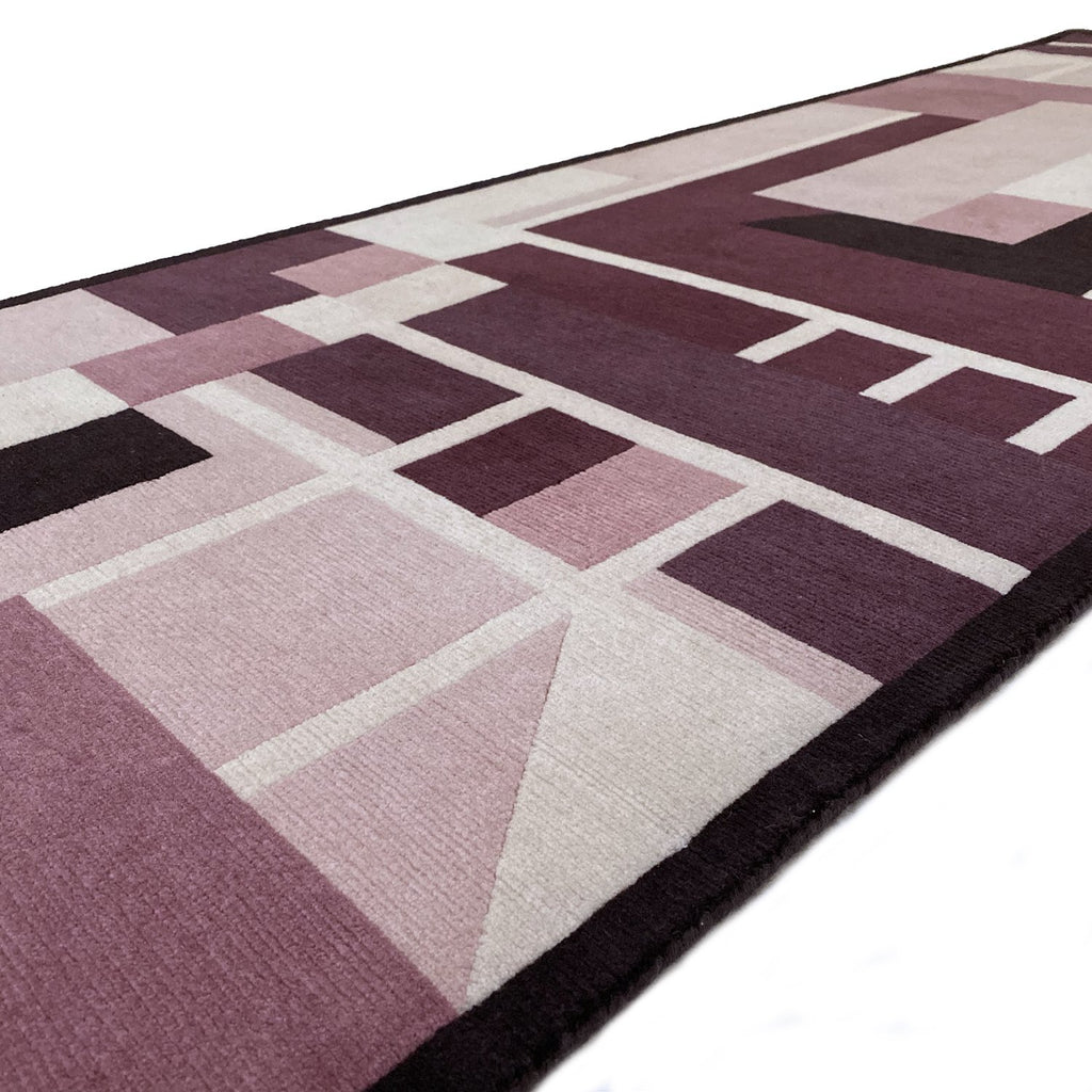 MODERNIST RUNNER BY MALLABON FOR THE HANDMADE RUG COMPANY - 300cm x 75cm (10' x 2'6) - HALL RUNNER COLLECTION