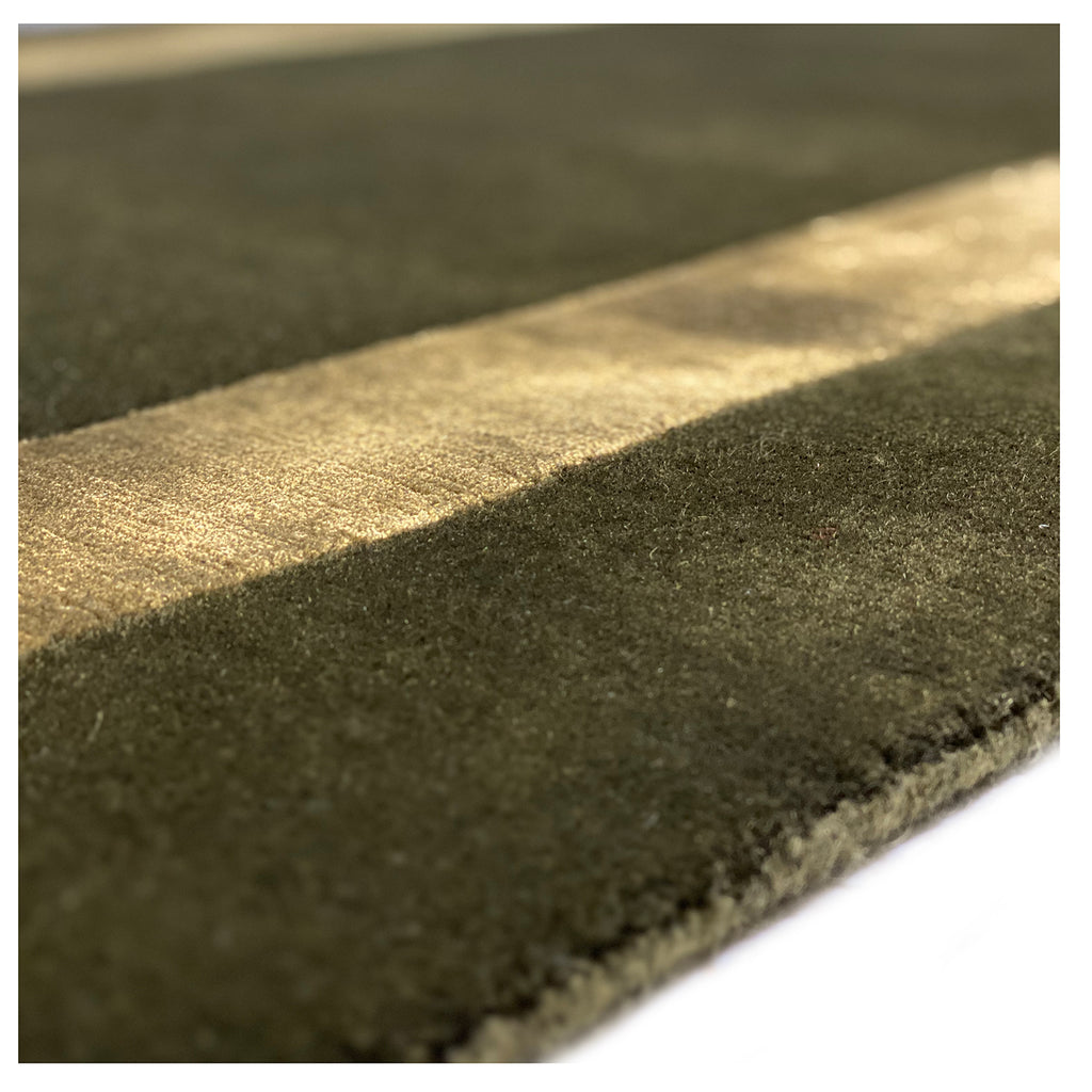 OBSIDIAN GREEN by The Handmade Rug Company  -  Contemporary Hall Runners - HANDMADE RUG COMPANY