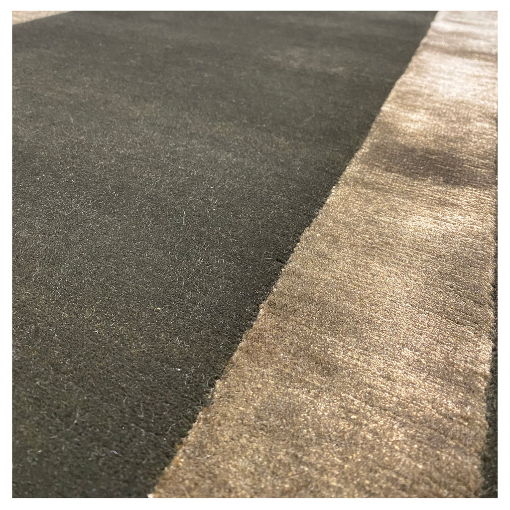 OBSIDIAN GREEN by The Handmade Rug Company  -  Contemporary Hall Runners - HANDMADE RUG COMPANY