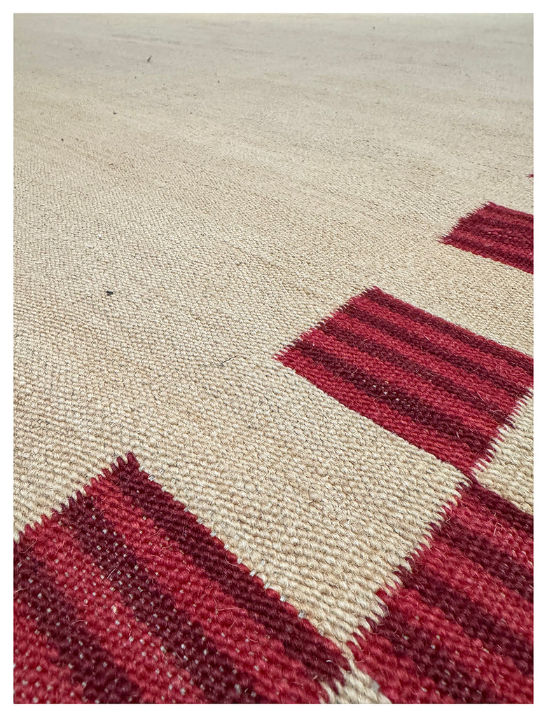Chequerboarder Kilim | 398cm x 262cm | Scandinavian  | Emma Mellor