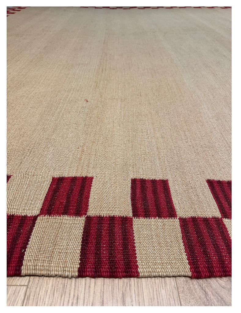 Chequerboarder Kilim | 398cm x 262cm | Scandinavian  | Emma Mellor
