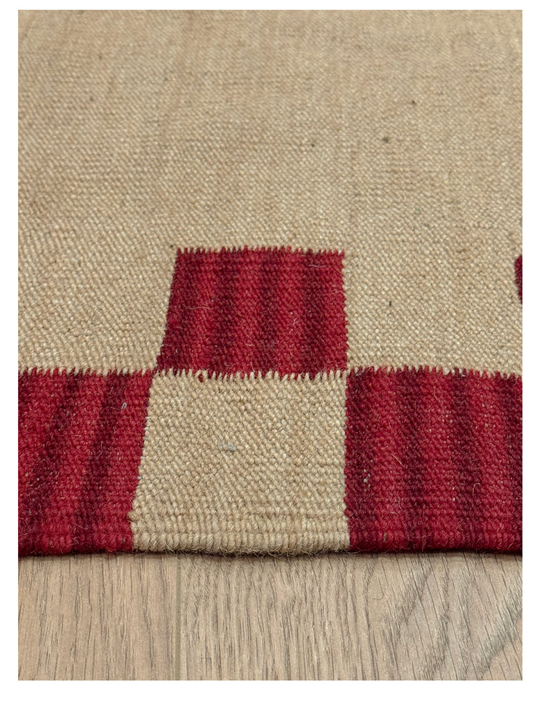 Chequerboarder Kilim | 240cm x 170cm | Scandinavian  | Emma Mellor
