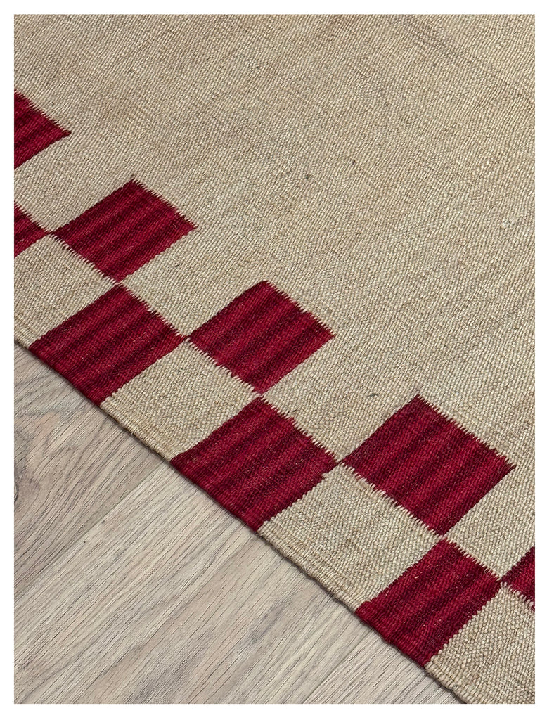 Chequerboarder Kilim | 240cm x 170cm | Scandinavian  | Emma Mellor