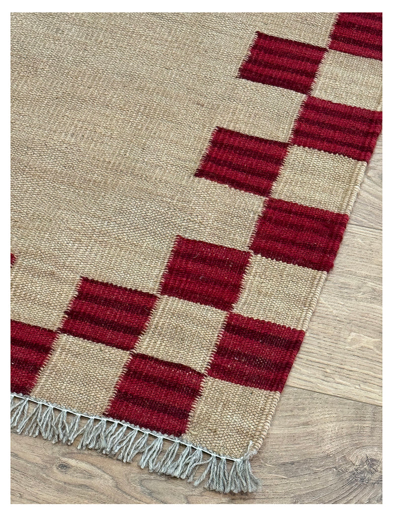 Chequerboarder Kilim | 240cm x 170cm | Scandinavian  | Emma Mellor