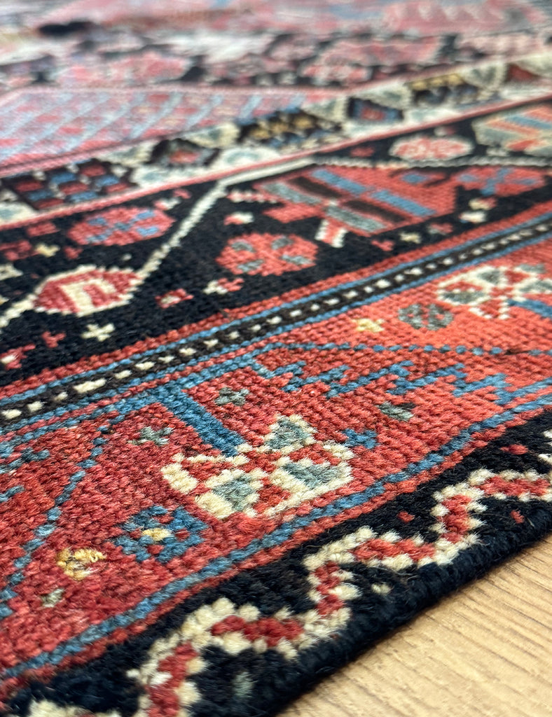 Antique tribal carpet from the Khamseh Confederacy, Fars Province - Khamseh Rugs are among the very finest rugs and carpets. Khamseh Rug -  | Emma Mellor Handmade Rugs