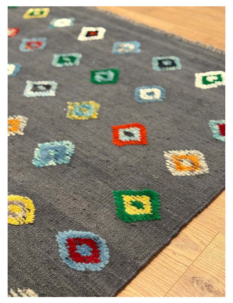Lubilou Kilim Rug | 195cm x 158cm | Rugs and Kilims | Emma Mellor Rugs