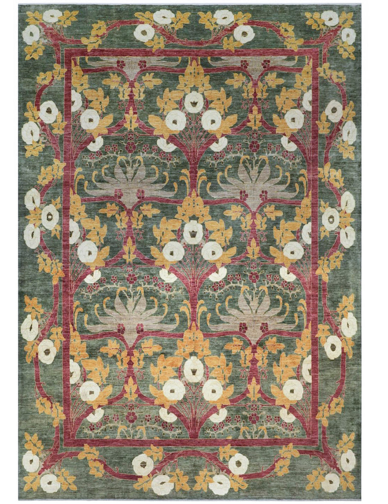 Arts & Crafts Rug | 417cm x 300cm | Emma Mellor Handmade Rugs