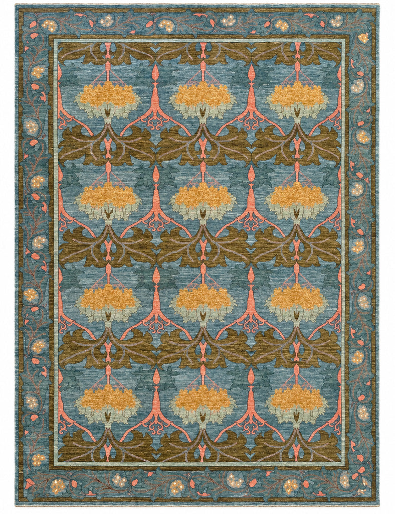 Arts & Crafts Rug | 416cm x 305cm | Rugs | Emma Mellor Handmade Rugs