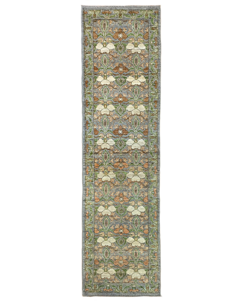 Arts & Crafts Hall Runner | 300cm x 80cm | Hall Rug | Emma Mellor Rugs