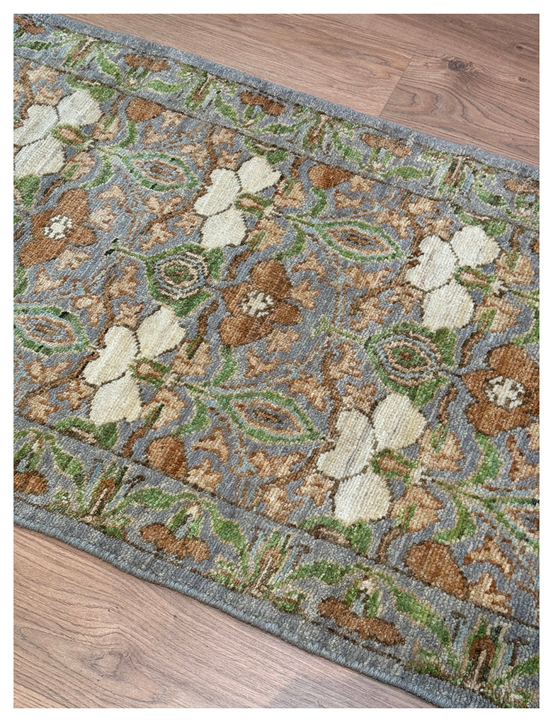 Arts & Crafts Hall Runner | 300cm x 80cm | Hall Rug | Emma Mellor Rugs