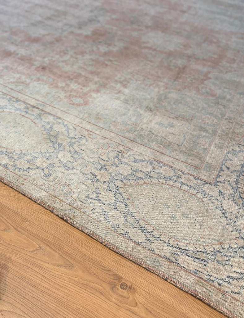 Blush Vintage Rug | 396cm x 295cm | Vintage Rugs | Emma Mellor Rugs