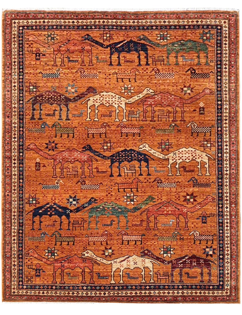 Karakul Camel Rug | 181cm x 128cm | Handmade Rugs | Emma Mellor Rugs