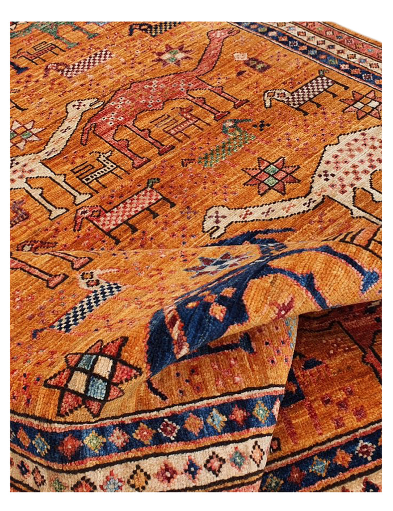Karakul Camel Rug | 181cm x 128cm | Handmade Rugs | Emma Mellor Rugs