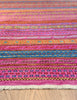Carnival Kilim Rug In Hot Pink  - Hand woven wool Kilim rug - Large Kilim Rugs | Worldwide Delivery  | Emma Mellor Handmade Rugs 